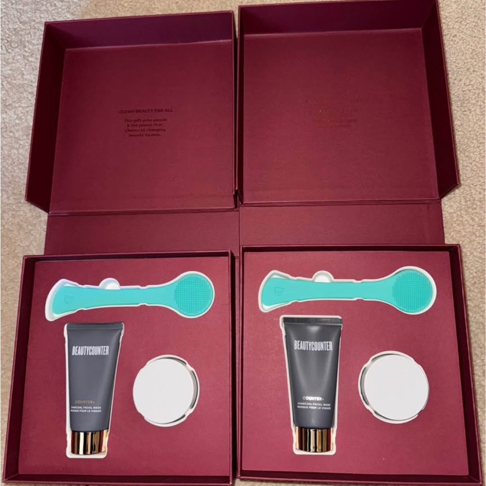 Beautycounter X2. Multi Masker set. Charcoal mask. Reflect effect AHA mask.